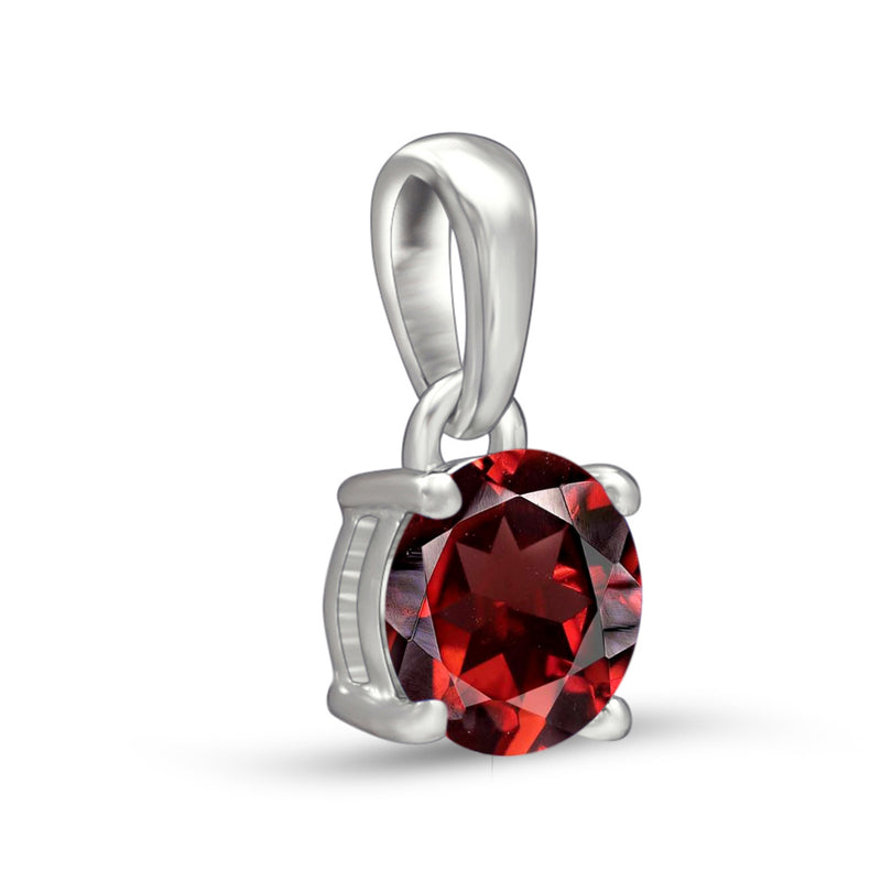 6*6 MM Round - Garnet Faceted Pendants - PBC206-GRF Catalogue
