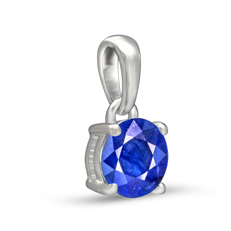 6*6 MM Round - Natural Sapphire Pendants - PBC206-S Catalogue