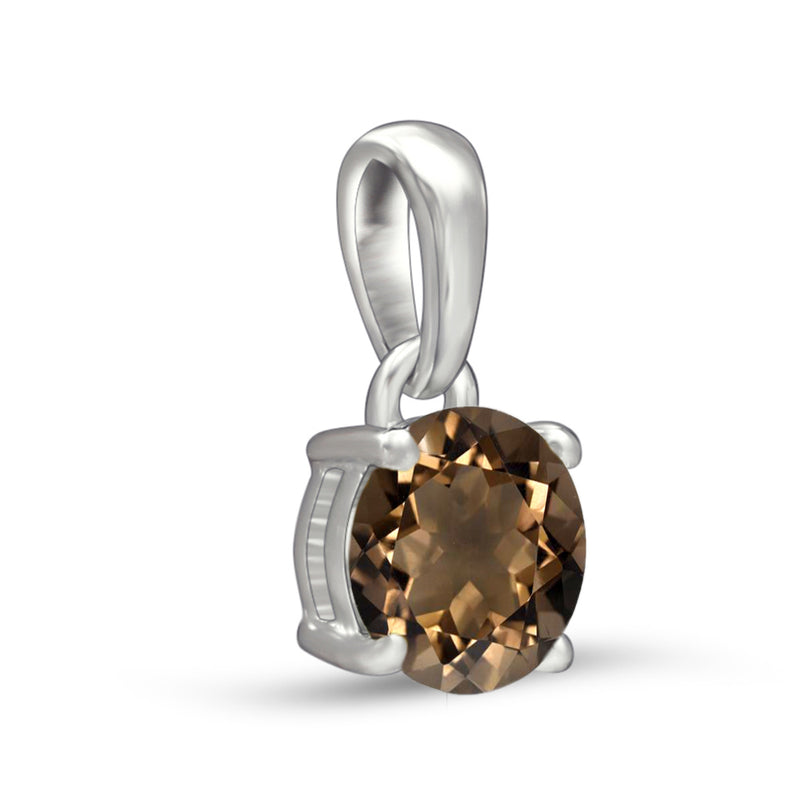 6*6 MM Round - Smokey Quartz Pendants - PBC206-SQ Catalogue