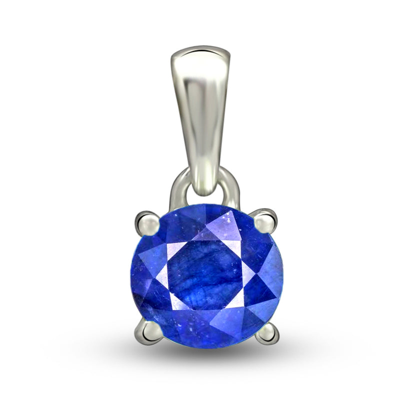 6*6 MM Round - Natural Sapphire Pendants - PBC206-S Catalogue