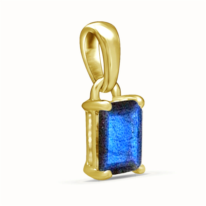 7*5 MM Octo - 18k Gold Vermeil - Labradorite Faceted Pendants - PBC207G-LBF Catalogue