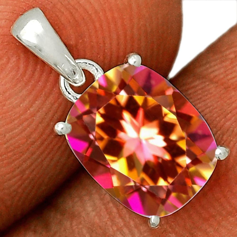 10*8 MM Cushion - Exoctic Ecstasy Topaz Jewelry Pendants PBC212-EET Catalogue