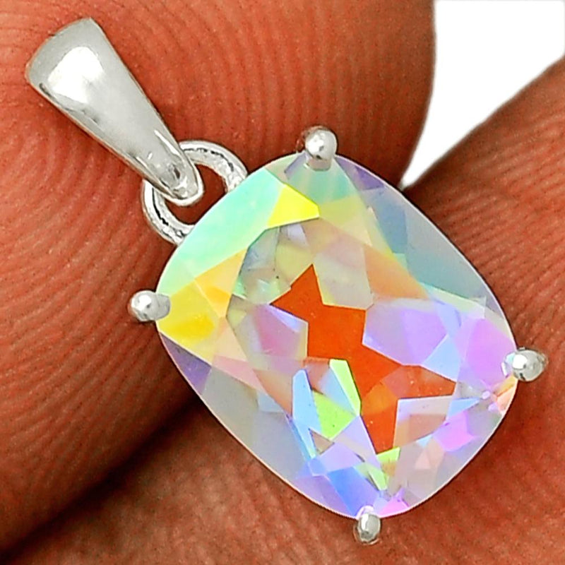 10*8 MM Cushion - Mercury Mystic Topaz Pendants - PBC212-MMT Catalogue