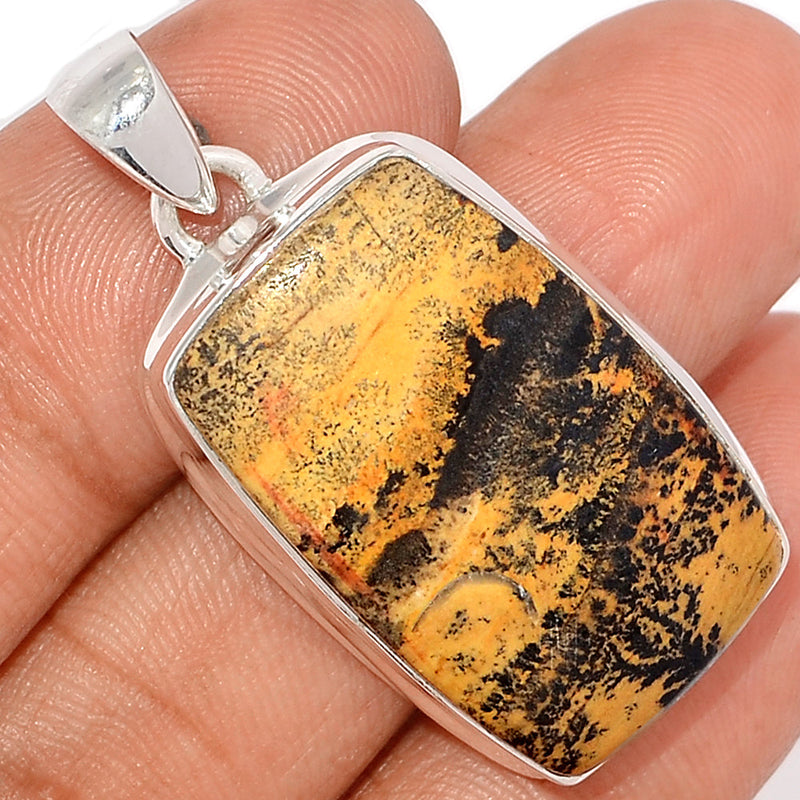 1.5" Paint Brush Jasper Pendants - PBPP90