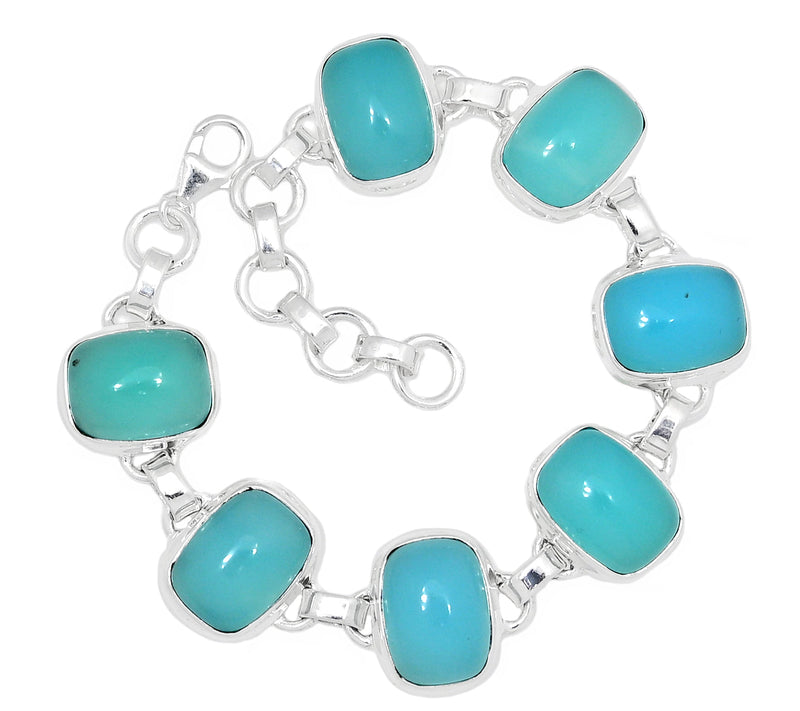 8.1" Paraiba Chalcedony Bracelets - PCDB17