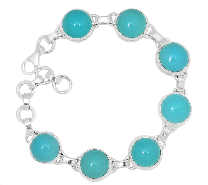 8.1" Paraiba Chalcedony Bracelets - PCDB18