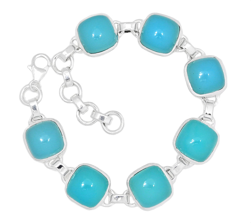 8.2" Paraiba Chalcedony Bracelets - PCDB25