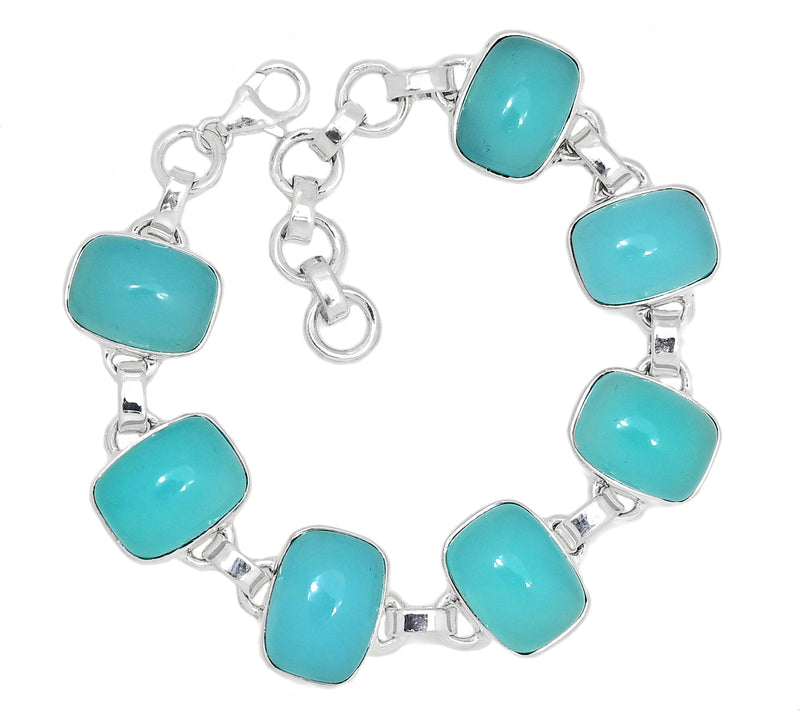 7.7" Paraiba Chalcedony Bracelets - PCDB27