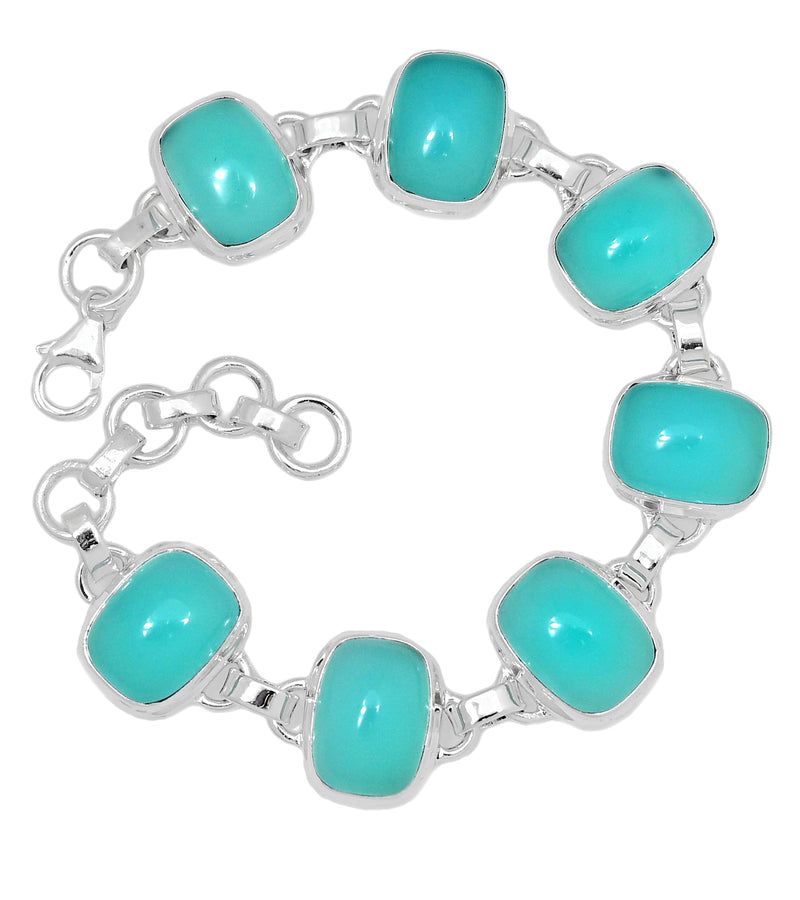 8.1" Paraiba Chalcedony Bracelets - PCDB5