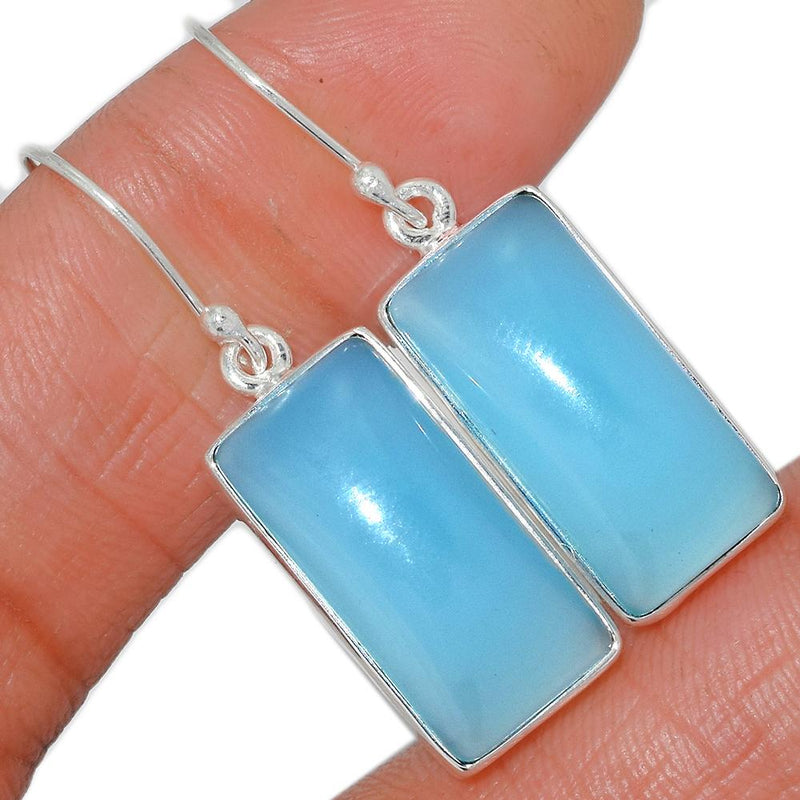 1.5" Paraiba Chalcedony Earrings - PCDE110