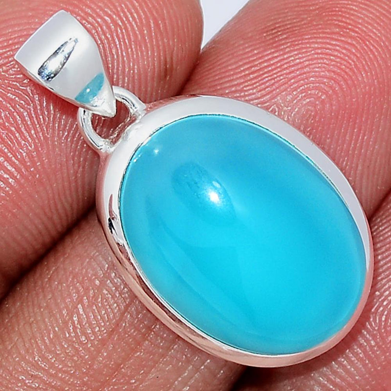 1.1" Paraiba Chalcedony Pendants - PCDP255