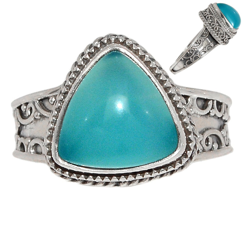 Fine Filigree - Paraiba Chalcedony Ring - PCDR329