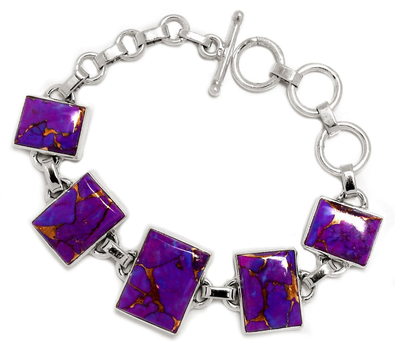 Purple Copper Turquoise Bracelets PCTB148