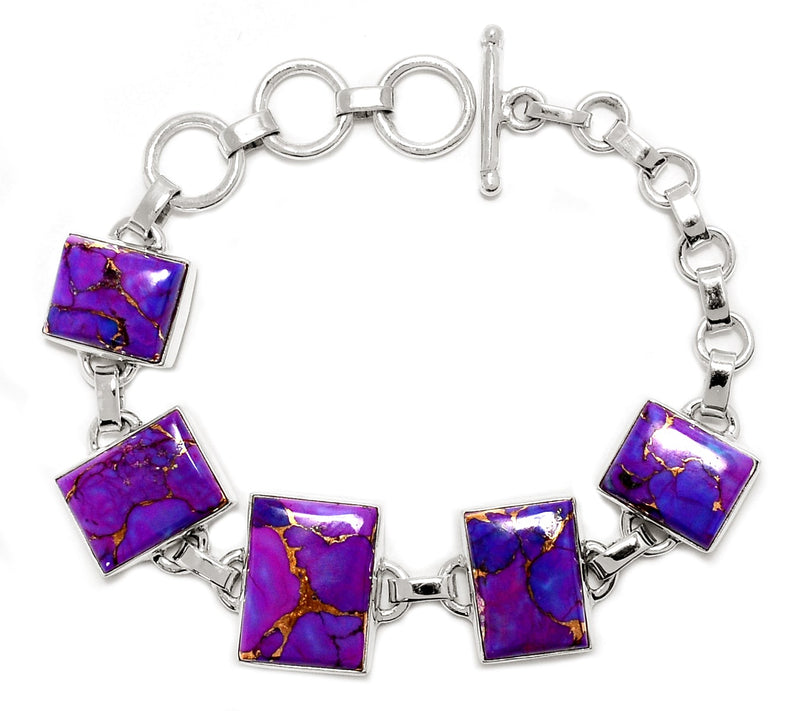 Purple Copper Turquoise Bracelets - PCTB150