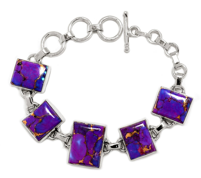 Purple Copper Turquoise Bracelets - PCTB152