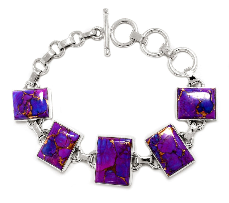 Purple Copper Turquoise Bracelets - PCTB154