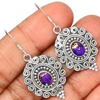Purple Copper Turquoise Earring-PCTE1537