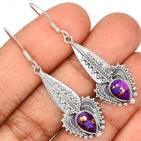 Purple Copper Turquoise Earring-PCTE1544
