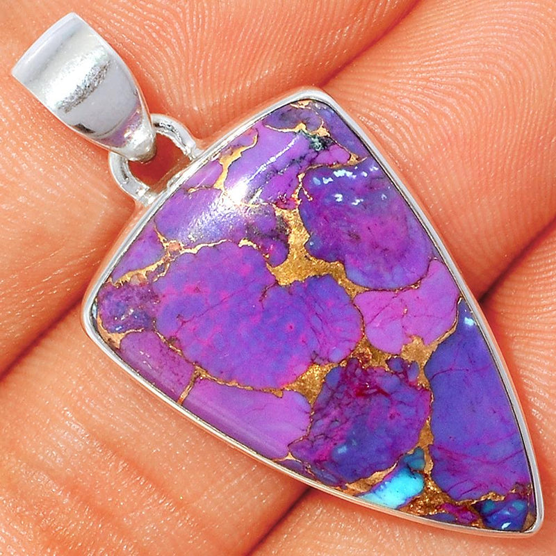 1.5" Purple Copper Turquoise Pendants - PCTP2154
