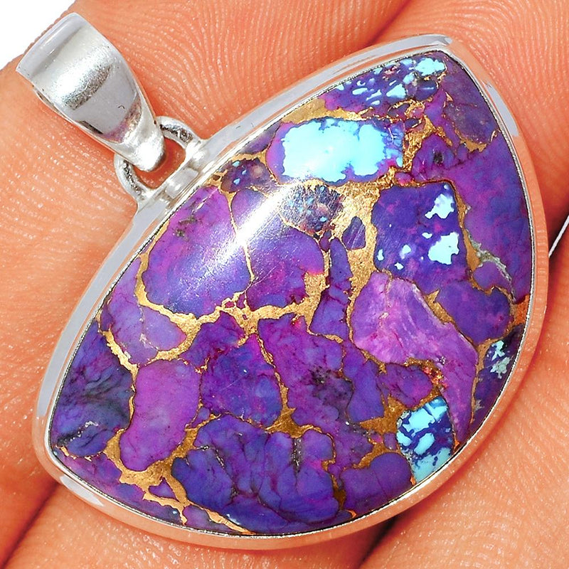 1.3" Purple Copper Turquoise Pendants - PCTP2166