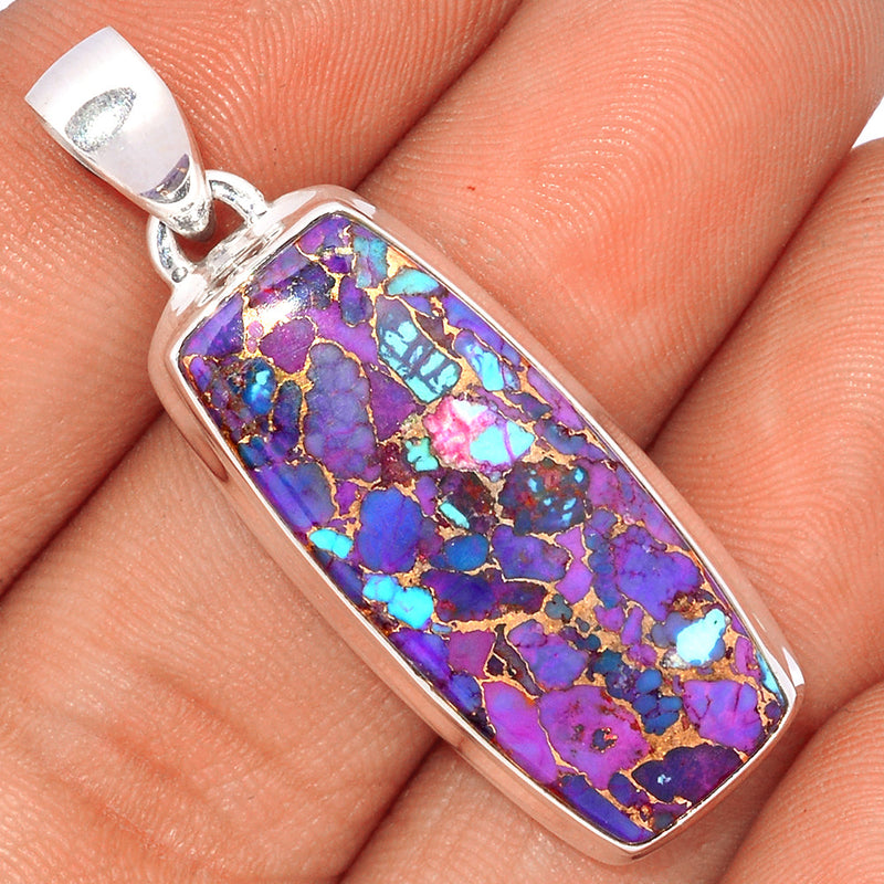 1.7" Purple Copper Turquoise Pendants - PCTP2169