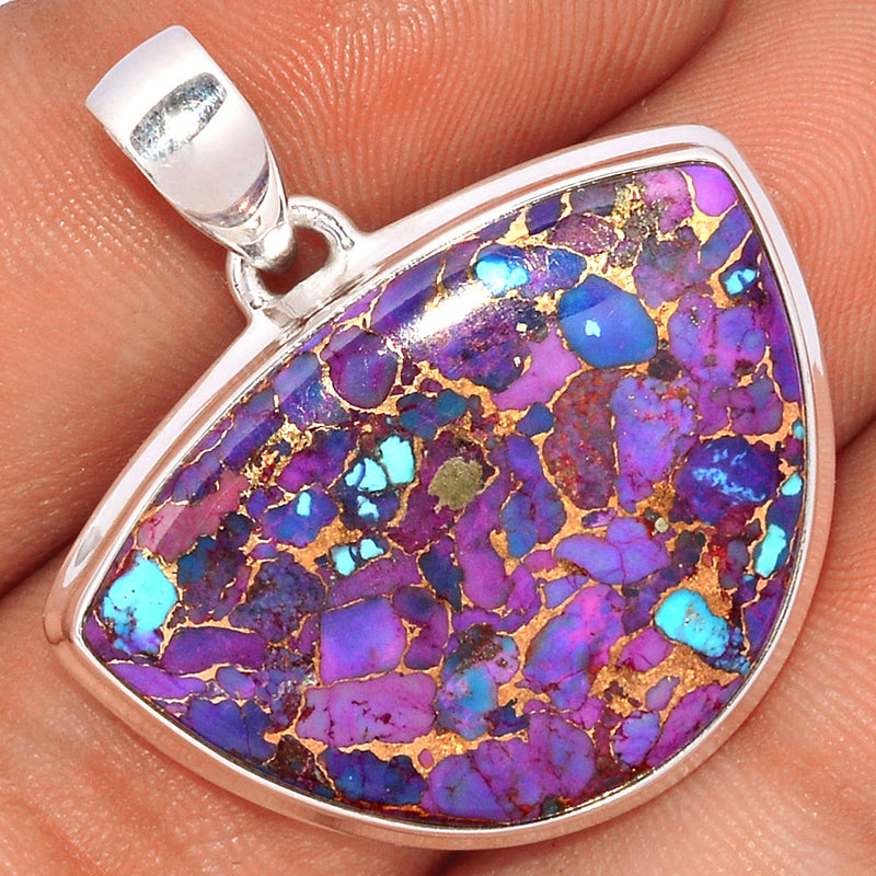 1.3" Purple Copper Turquoise Pendants - PCTP2172