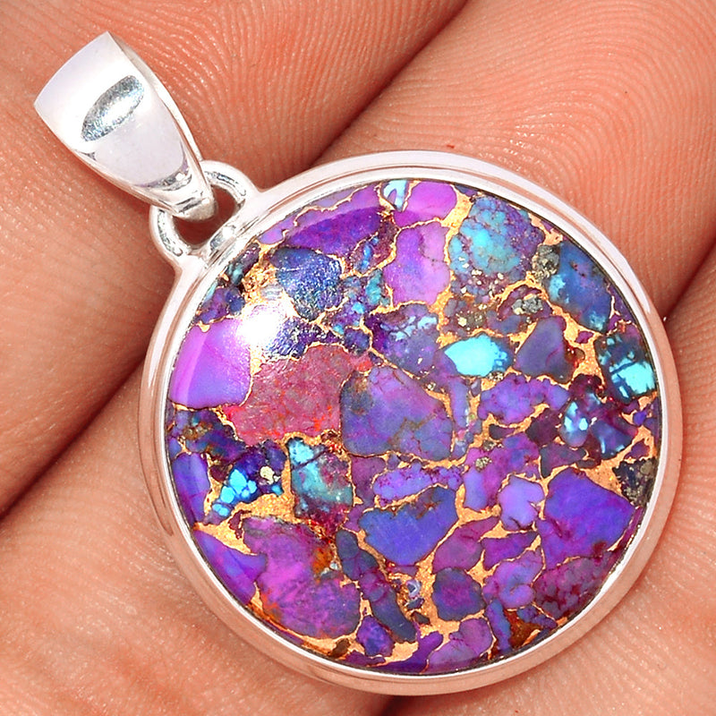 1.3" Purple Copper Turquoise Pendants - PCTP2176