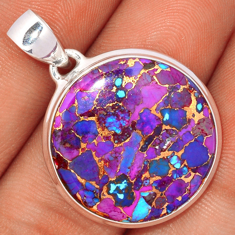 1.3" Purple Copper Turquoise Pendants - PCTP2181