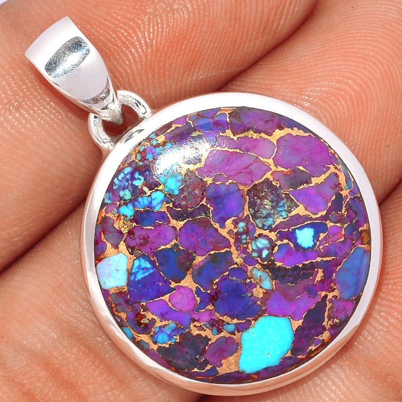 1.3" Purple Copper Turquoise Pendants - PCTP2185