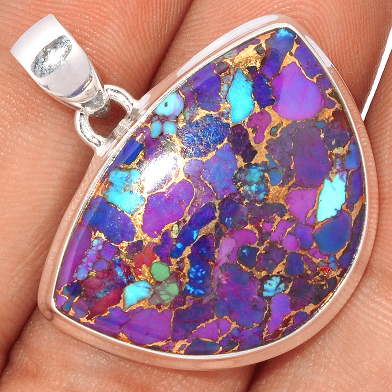 1.3" Purple Copper Turquoise Pendants - PCTP2186