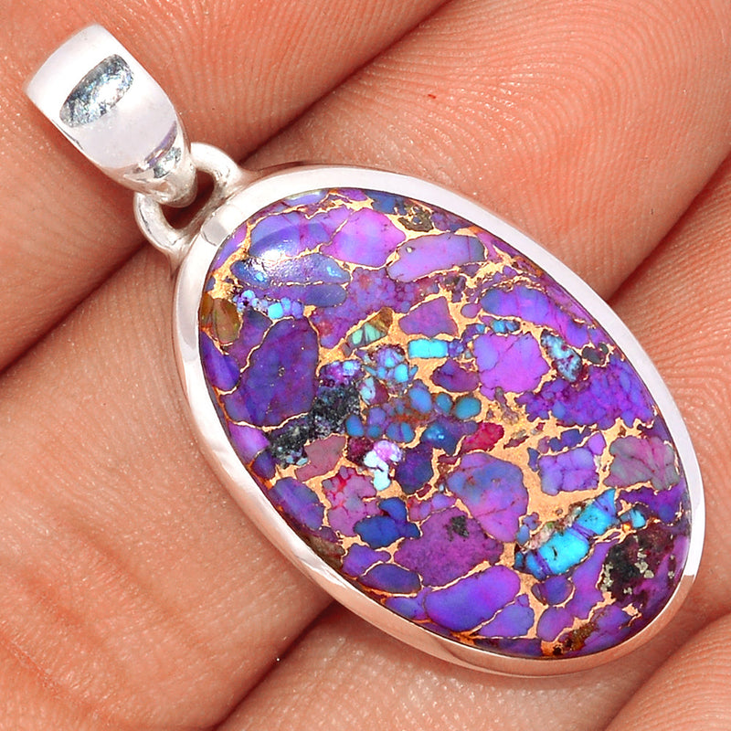 1.5" Purple Copper Turquoise Pendants - PCTP2193