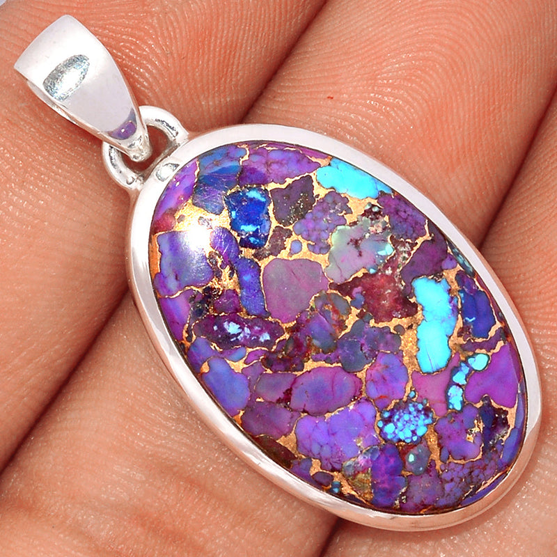 1.6" Purple Copper Turquoise Pendants - PCTP2195