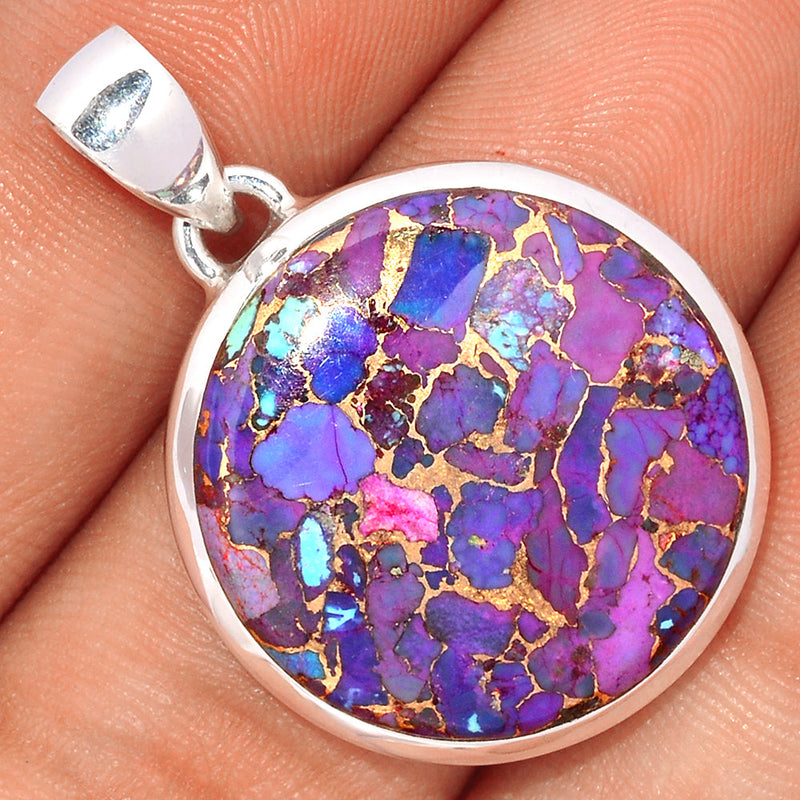 1.3" Purple Copper Turquoise Pendants - PCTP2196