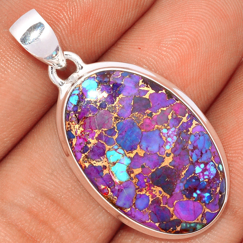 1.6" Purple Copper Turquoise Pendants - PCTP2197