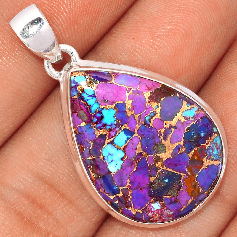 1.6" Purple Copper Turquoise Pendants - PCTP2199