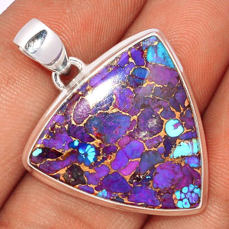 1.5" Purple Copper Turquoise Pendants - PCTP2200