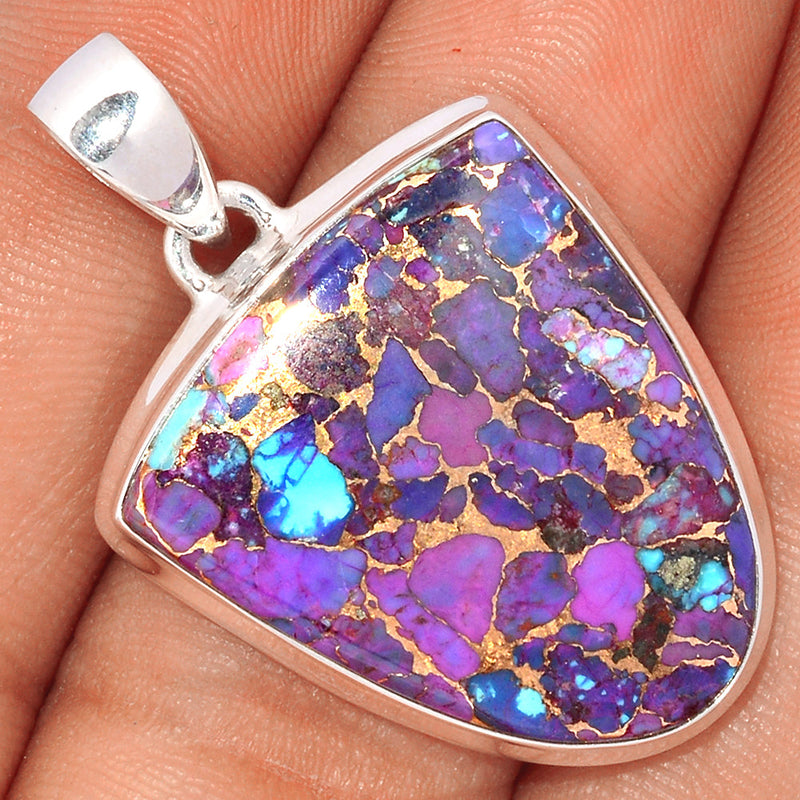 1.5" Purple Copper Turquoise Pendants - PCTP2204