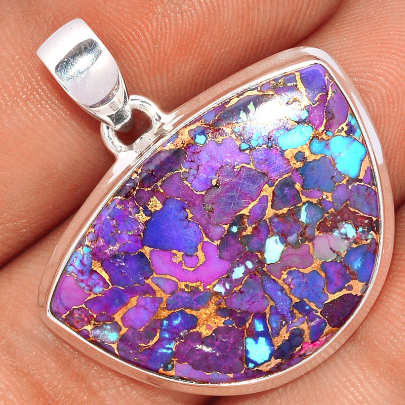 1.3" Purple Copper Turquoise Pendants - PCTP2207