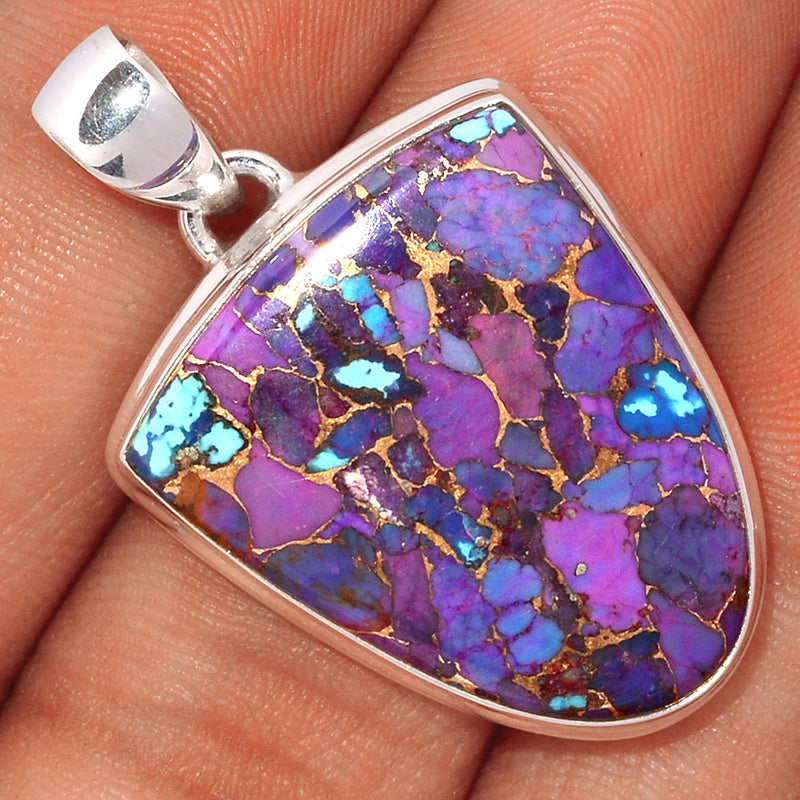 1.5" Purple Copper Turquoise Pendants - PCTP2209