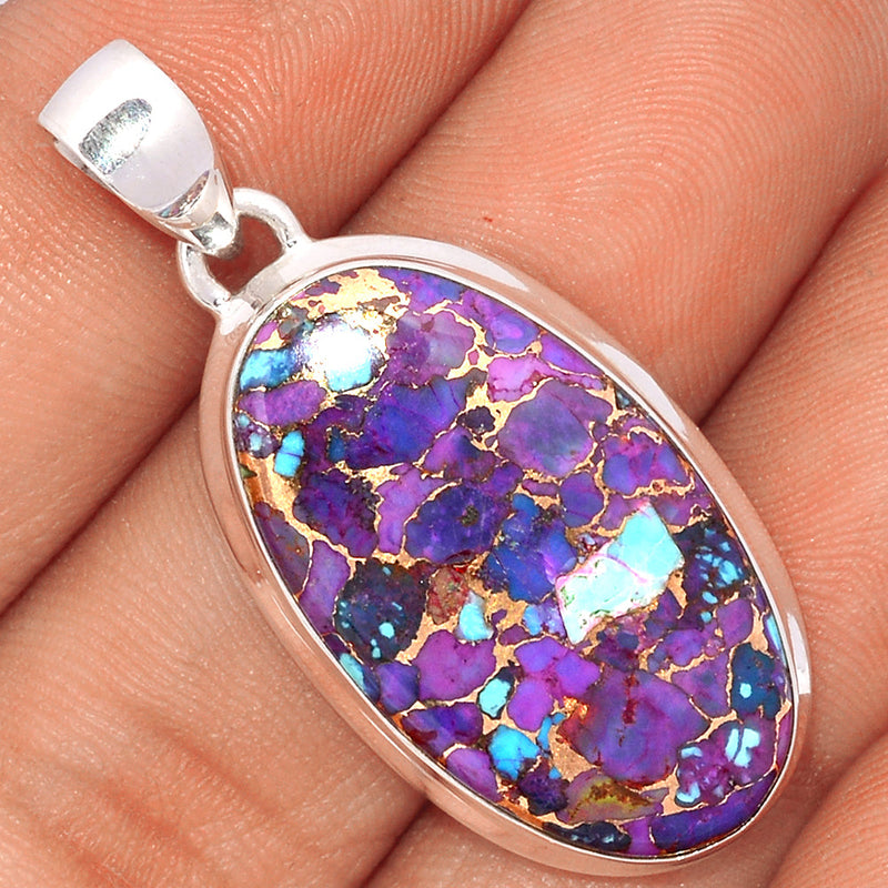 1.6" Purple Copper Turquoise Pendants - PCTP2212