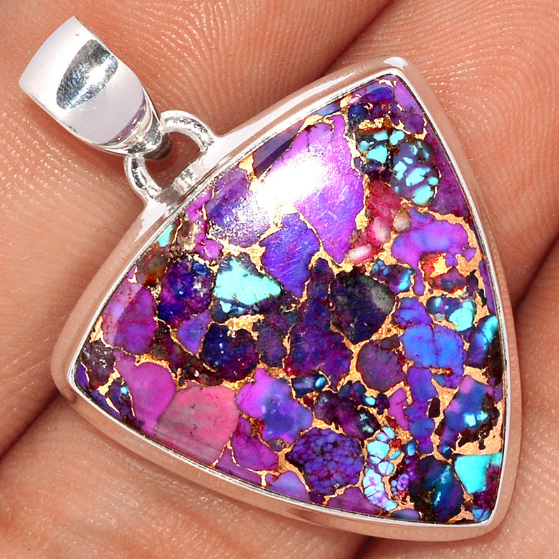 1.5" Purple Copper Turquoise Pendants - PCTP2218