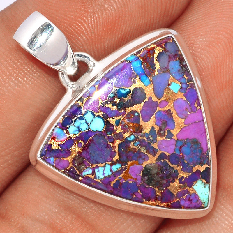 1.5" Purple Copper Turquoise Pendants - PCTP2223