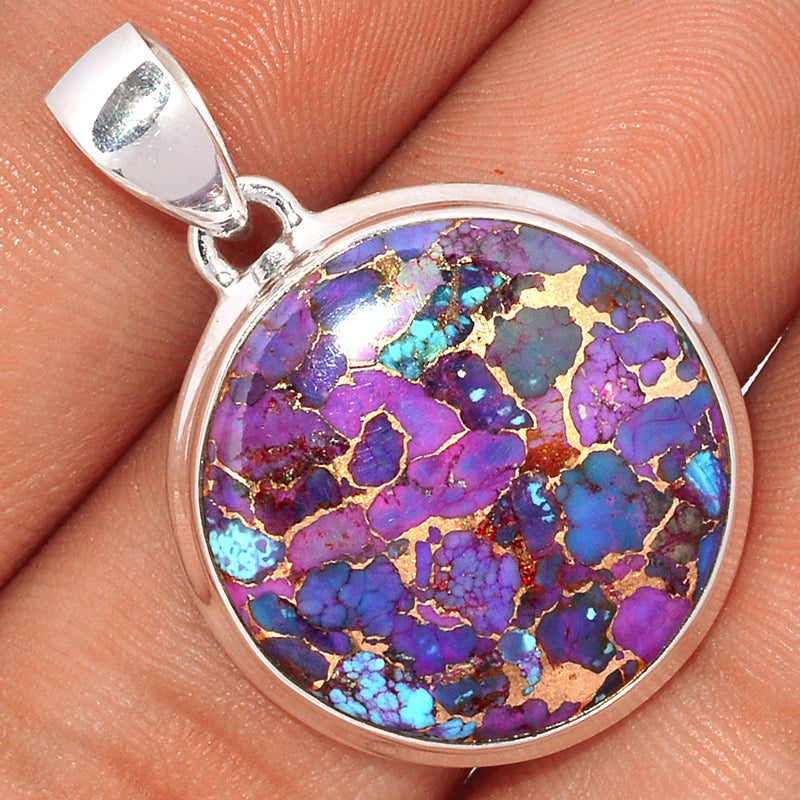 1.3" Purple Copper Turquoise Pendants - PCTP2227