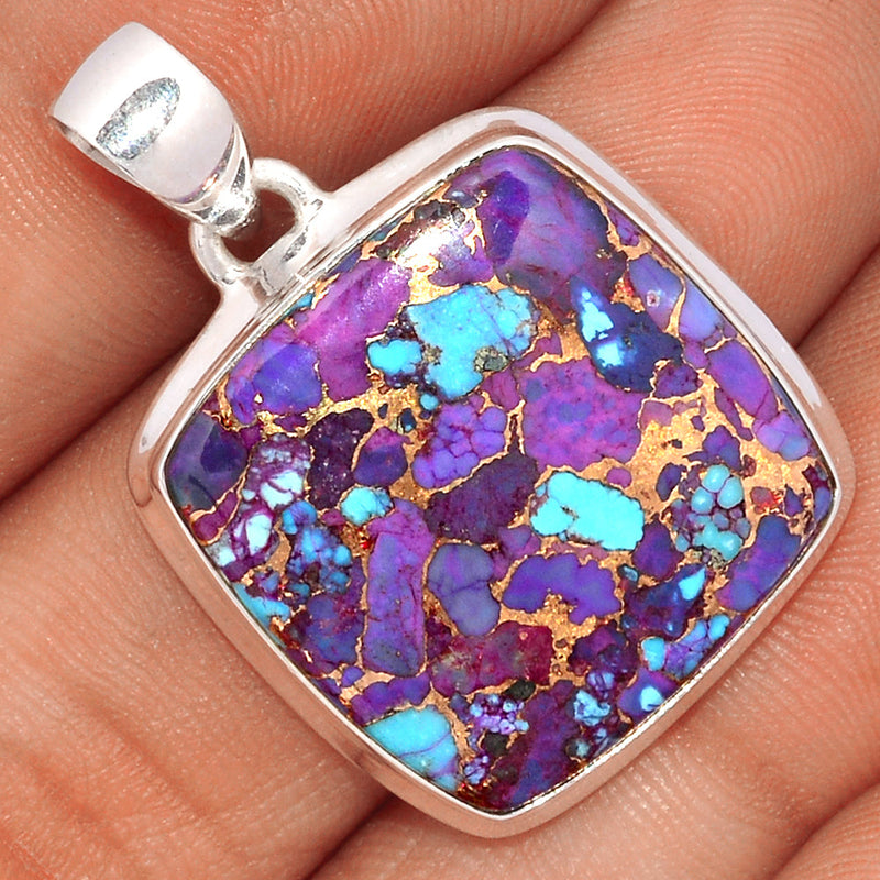 1.3" Purple Copper Turquoise Pendants - PCTP2228