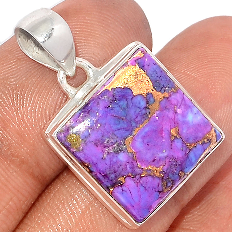1.2" Purple Copper Turquoise Pendants - PCTP2237