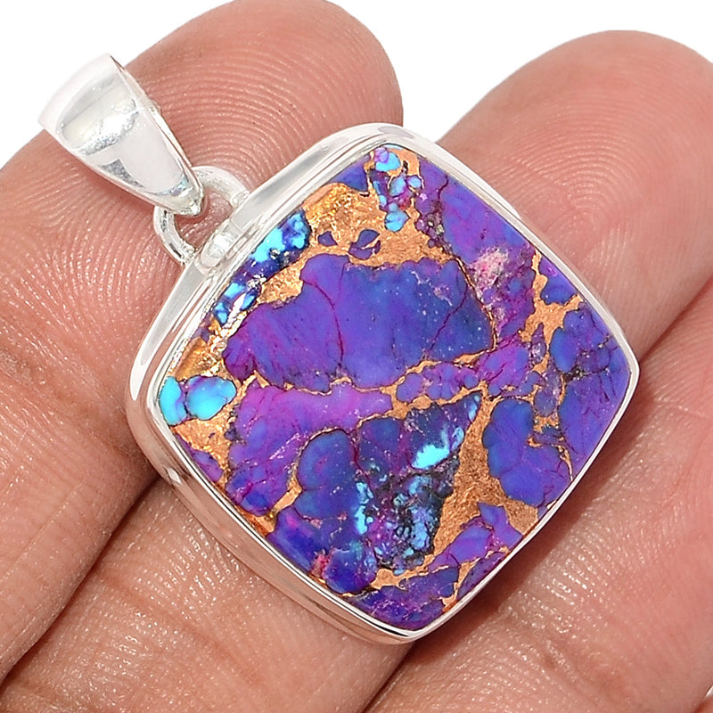 1.3" Purple Copper Turquoise Pendants - PCTP2246