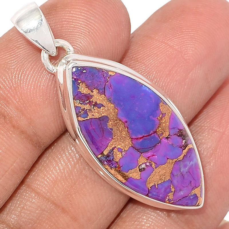 1.7" Purple Copper Turquoise Pendants - PCTP2266