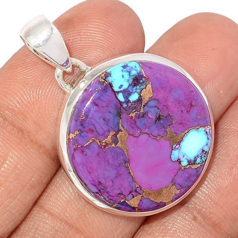 1.5" Purple Copper Turquoise Pendants - PCTP2270