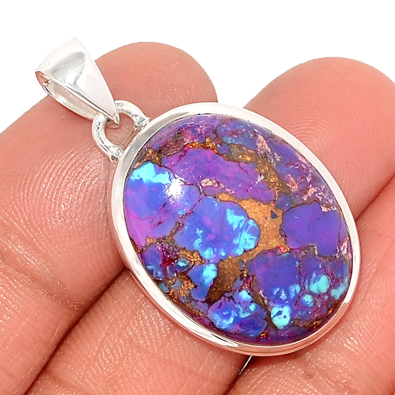 1.5" Purple Copper Turquoise Pendants - PCTP2308