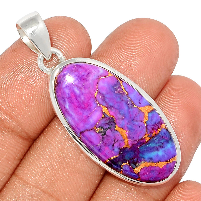 1.7" Purple Copper Turquoise Pendants - PCTP2317